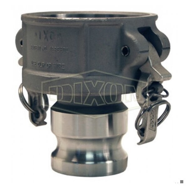 Boss-Lock Type DA Cam and Groove Reducing Coupler, 2 x 4 in Nominal, Coupler x Adapter End Style, D